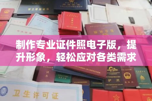 台山制作专业证件照电子版，提升形象，轻松应对各类需求