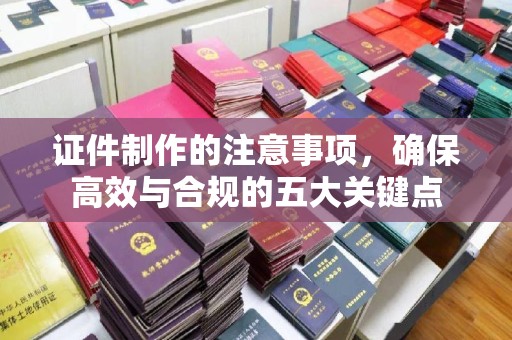 台山证件制作的注意事项，确保高效与合规的五大关键点