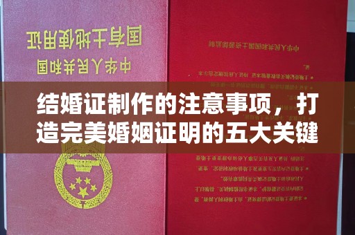 台山结婚证制作的注意事项，打造完美婚姻证明的五大关键点