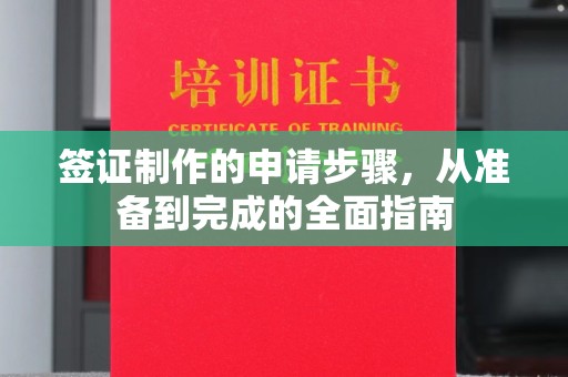 台山签证制作的申请步骤，从准备到完成的全面指南