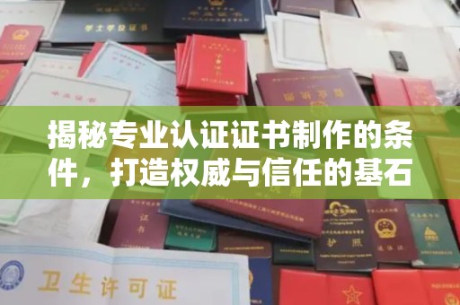 台山揭秘专业认证证书制作的条件，打造权威与信任的基石