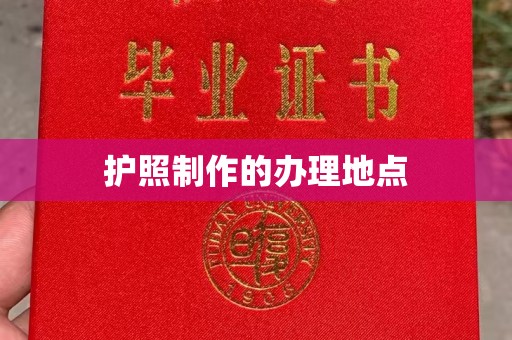 台山护照制作的办理地点